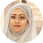 Photograph of the face of Nadia Nadeem