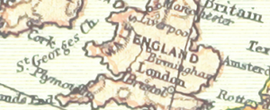 Map of England